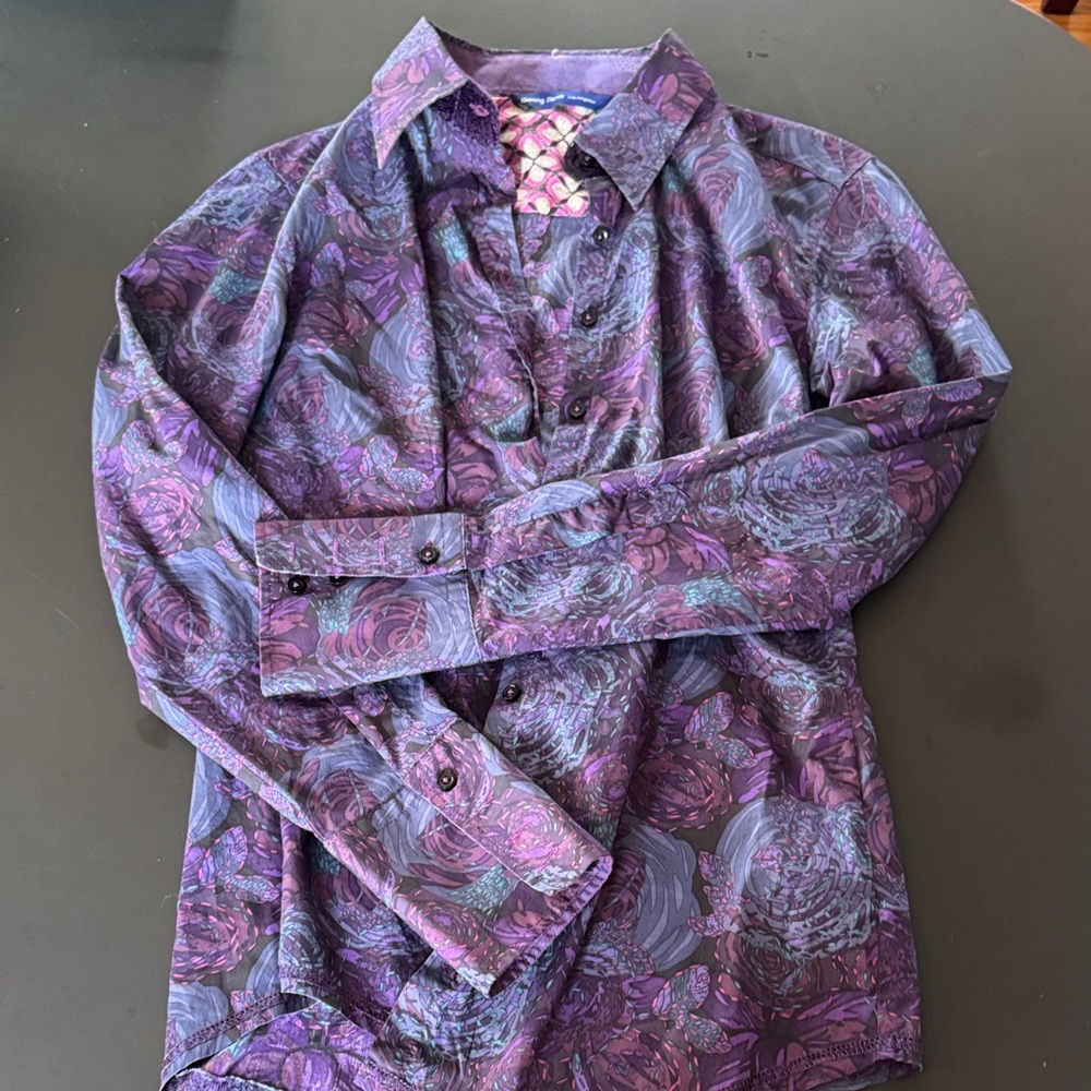 Stylish Purple Floral Georg Roth Shirt